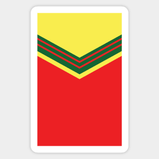 Wales 1976 Retro Admiral Red, Green, Yellow Sticker